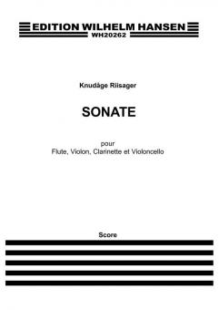 Riisager Sonata Flute/Clarinet/Violin/Vlc M/S 