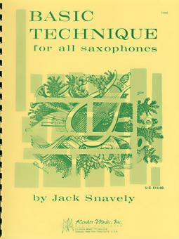 Basic Technique for All Saxophones 