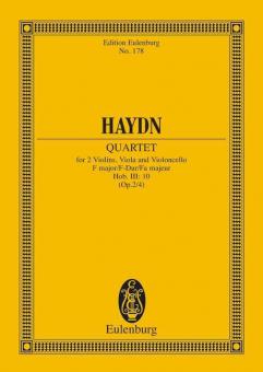 Streichquartett F-Dur op. 2/4 Hob. III: 10 Standard