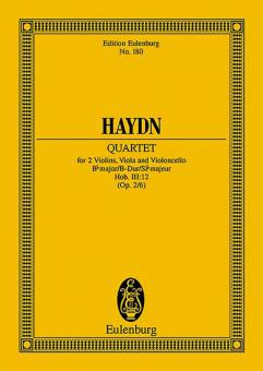 Streichquartett B-Dur op. 2/6 Hob. III: 12 Standard