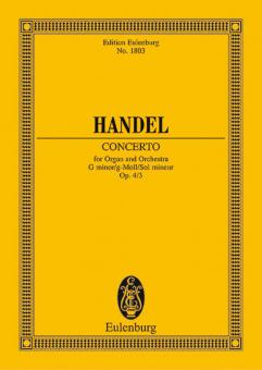 Orgel-Konzert Nr. 3 g-Moll op. 4/3 HWV 291 