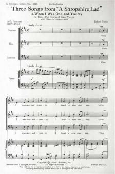 When I Was One And Twenty 