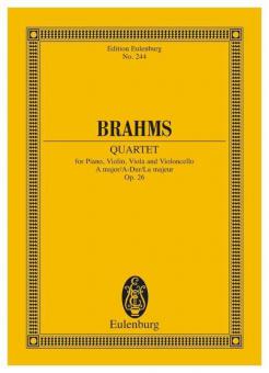 Klavierquartett A-Dur op. 26 Standard