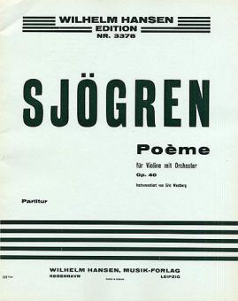 Poeme for Violin and Orchestra Op. 40 