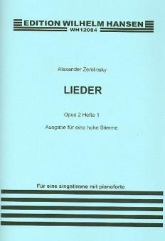 Lieder Op. 2 Book 1 (High Voice) 
