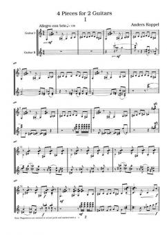 4 Pieces for 2 Guitars 