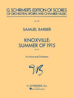 Knoxville Summer of 1915 Op. 24 