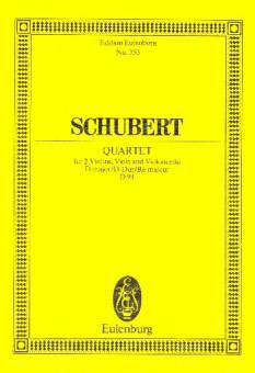 Streichquartett D-Dur op. posth. D 94 