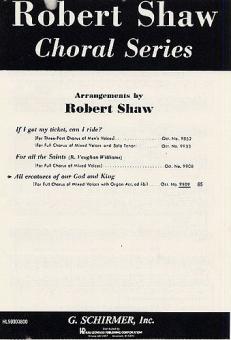 All Creatures Of Our God And King 