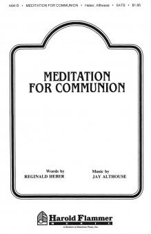Meditation For Communion 