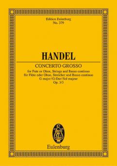 Concerto grosso G-Dur op. 3/3 HWV 314 