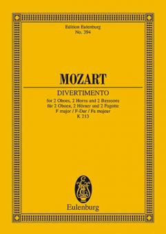Divertimento Nr. 8 F-Dur KV 213 Standard