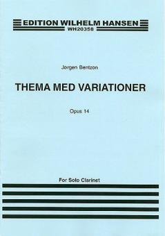 Theme And Variations For Solo Clarinet Op.14 