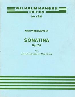 Sonatina For Descant Recorder And Harpsichord Op. 180 