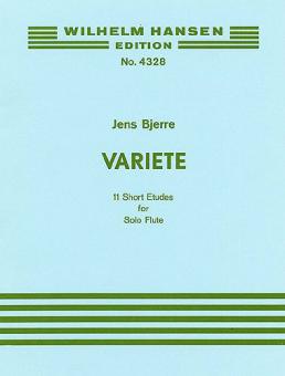 Variete Eleven Short Etudes for Flute Solo 