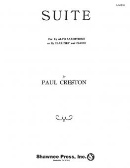 Suite for Alto Saxophone and Piano 