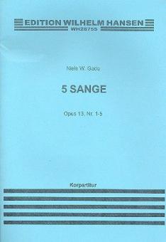 Five Songs Op. 13 