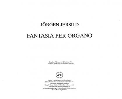 Fantasia Per Organo 
