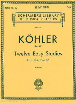 Twelve Easy Studies for Piano Op. 157 