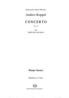 Koppel Concerto for Double Bass Score 