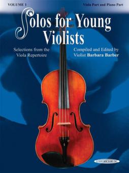 Solos For Young Violists Vol. 1 - Viola Part And Piano Accompanied 