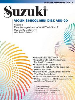 Suzuki Violin School 5 - MIDI Disk Acc./CD-ROM 