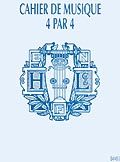 Cahier de musique 4x4 portées 