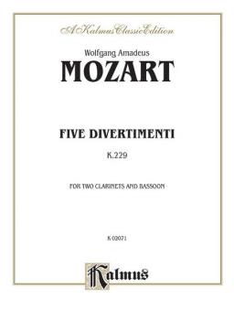 Five Divertimenti, K. 229 