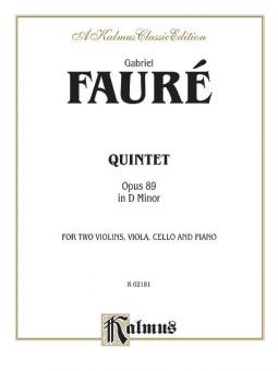 Quintet in D Minor, Op. 89 Standard