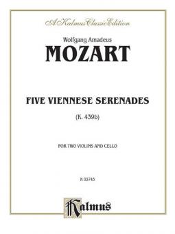 Five Viennese Serenades K. 439b Standard