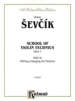 School Of Violin Technics, Op. 1 Vol. 3 Standard