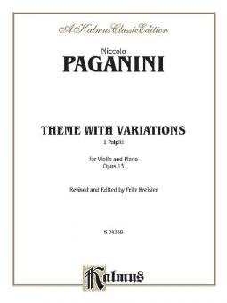 Theme with Variations, Op. 13 Standard