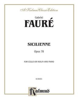 Sicilienne Op. 78 Standard