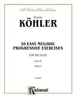20 Easy Melodic Progressive Exercises, Op. 93 Vol. 2 Standard