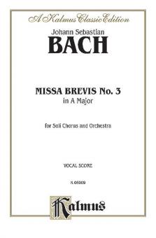 Missa Brevis No. 3 In A Major 