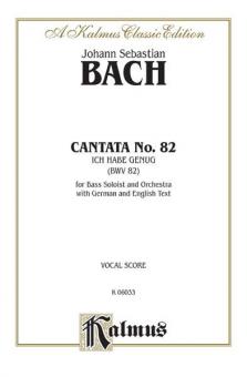 Ich habe genug BWV 82 Standard