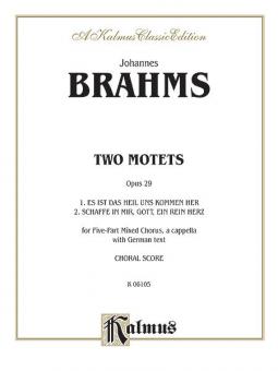 Two Motets, Op. 29 