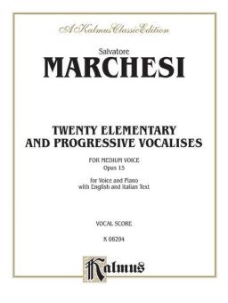 Twenty Elementary and Progressive Vocalises, Op. 15 