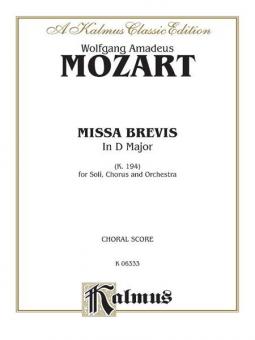 Missa Brevis In D Major, K. 194 