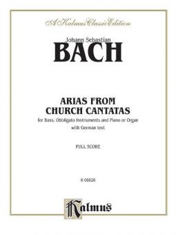 Arias from Church Cantatas for Bass Standard