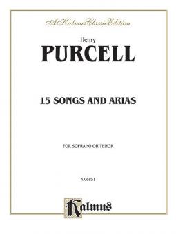 15 Songs and Airs for Soprano or Tenor Standard