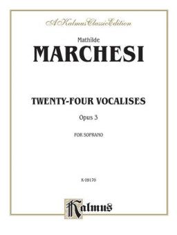 Twenty-Four Vocalises for Soprano, Op. 3 