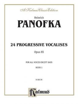 24 Progressive Vocalises, Op. 85 Vol. 1 