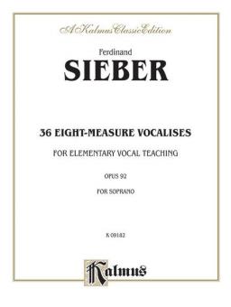 36 Eight Measure Vocalises Op.92 