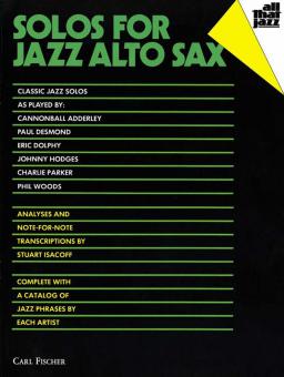 All that Jazz - Solos for Alto Sax 