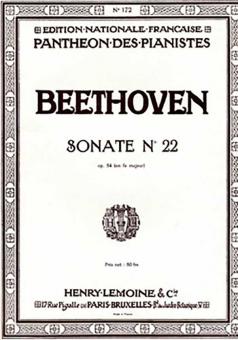 Sonate No. 22 en fa majeur op. 54 