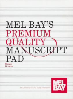 Premium Quality Manuscript Pad 12-Stave 