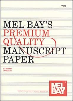 Premium Quality Manuscript Paper Ten-Stave Quire (24) 