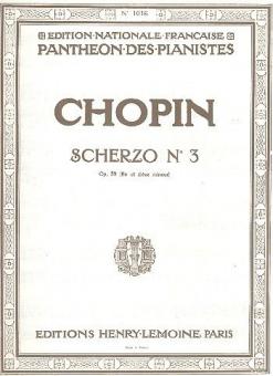 Scherzo No. 3 en Ut# min. op. 39 