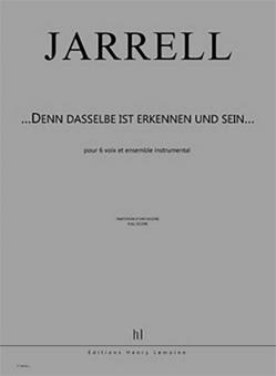 Denn dasselbe ist Erkennen und sein 